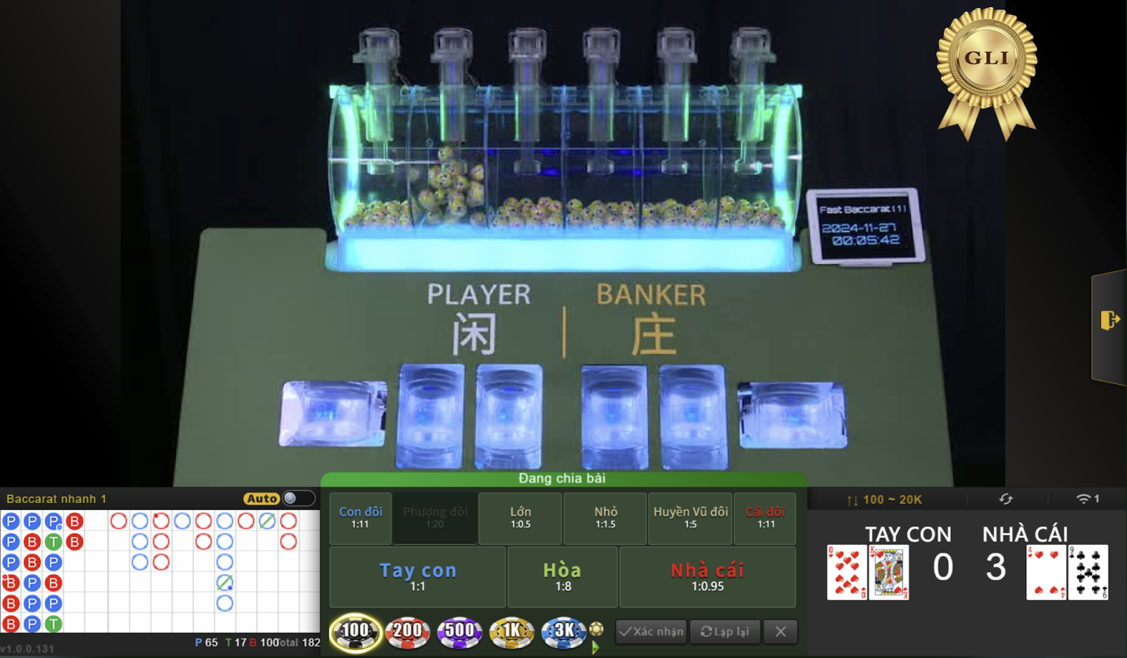 Luật chơi baccarat tại 77BET dành cho game thủ